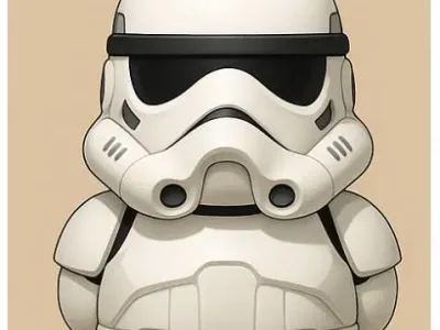 Stormtrooper Inspired Duck Armor Toy Figurine