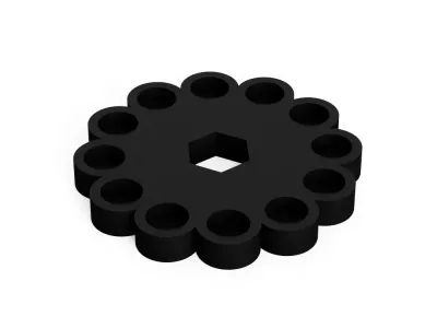 Free Tools &amp; Spare Parts STL Download - M3 Nut Holder (Hand Tighten)by user4482618127