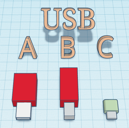 USB Connectors Reference – Modèle 3D gratuit STL