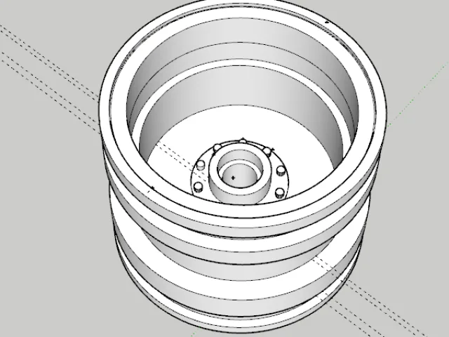 Tamiya Bush Devil Front 2.2 Wheel/Rim – Modèle 3D gratuit STL