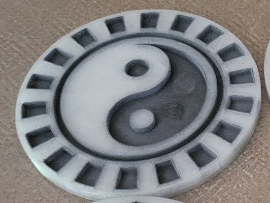 Coaster - Yin Yang – Modelo 3D gratuito STL