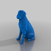 Voxelated Dog – Modèle 3D gratuit STL