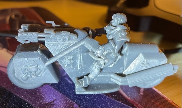 Battle Sister On Flame Bike – Free 3D Model STL