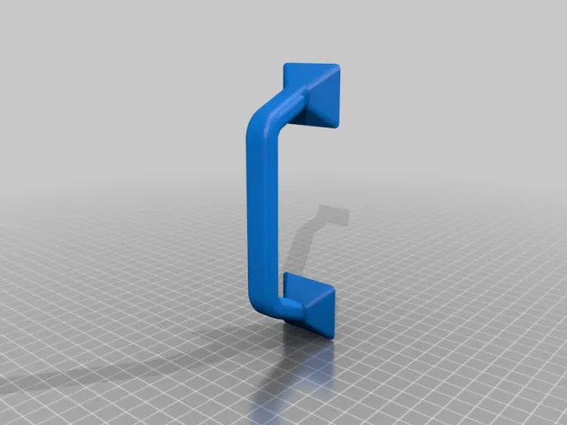 Handle for Plexiglas panel [with Fusion 360 source] – Modello 3D gratuito STL