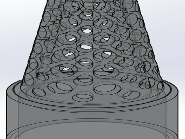 1 inch PVC filter drain/intake insert + over pipe fitting – Free 3D Model STL
