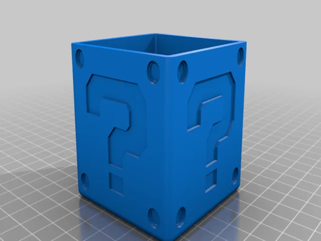Question Block Switch Cartridge & Micro SD Card Holder LARGE – Modello 3D gratuito STL