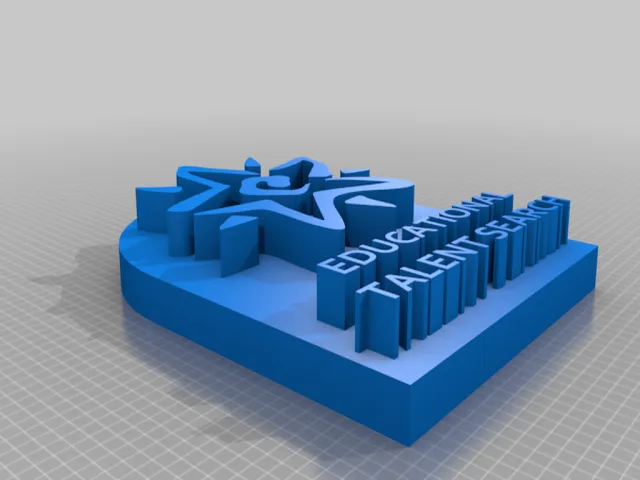 Educational Talent Search Logo – Kostenloses 3D-Modell STL