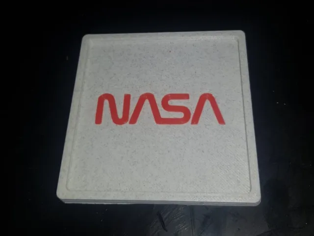 Coaster NASA - Minimalist logo / Porta Copos Nasa - Logo minimalista – Gratis 3D-model STL