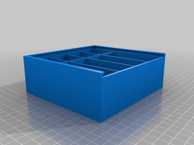 8 compartment storage Box  – Free 3D Model STL