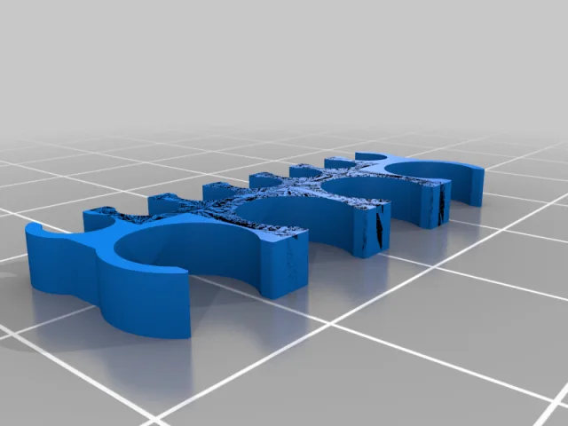 Customizable Cable Comb non-symmetric – Modello 3D gratuito STL
