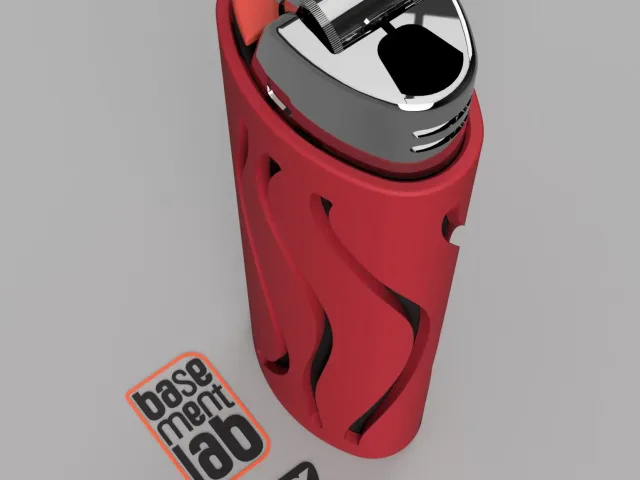 BIC Lighter Sleeve Cover Studio 4 - Cover accendino BIC – Modello 3D gratuito STL