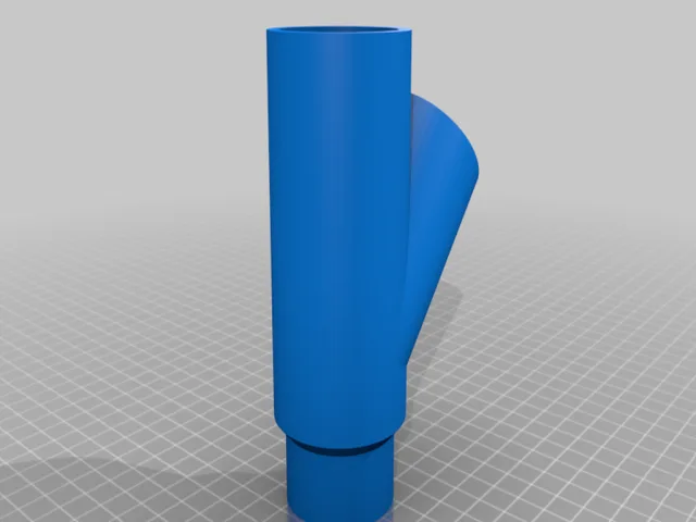 1.5" PVC sized wye/planter for a hydroponic tower – Modello 3D gratuito STL
