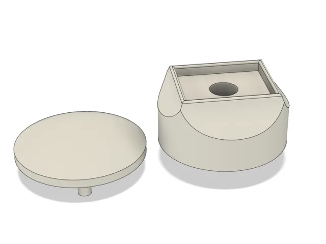 Towel dryer rack mount end piece – Kostenloses 3D-Modell STL