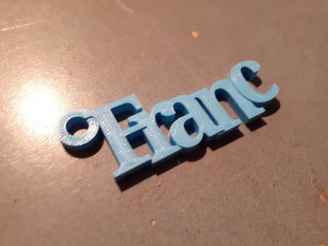 LLAVERO FRANC – Kostenloses 3D-Modell STL