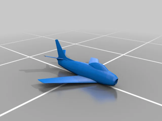 F86 Sabre – Modello 3D gratuito STL