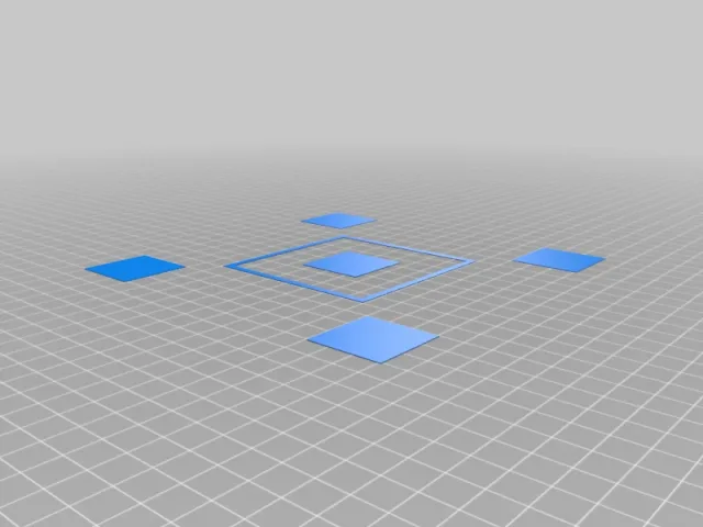 Bed Leveling Test Print – Modello 3D gratuito STL