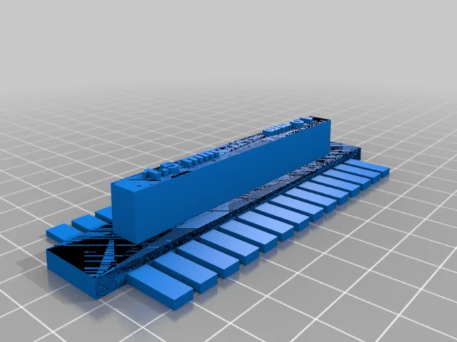 Gel electrophoresis comb – Modello 3D gratuito STL