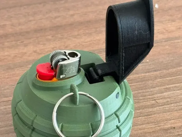 Bic Mini Lighter Grenade Case – Modello 3D gratuito STL