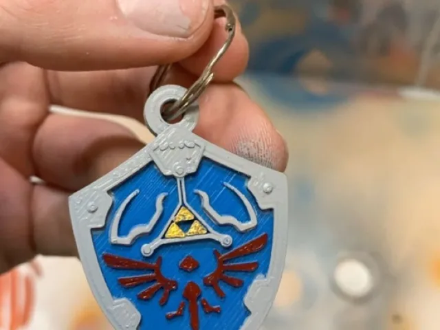 Hylian Shield Key Chain – Free 3D Model STL