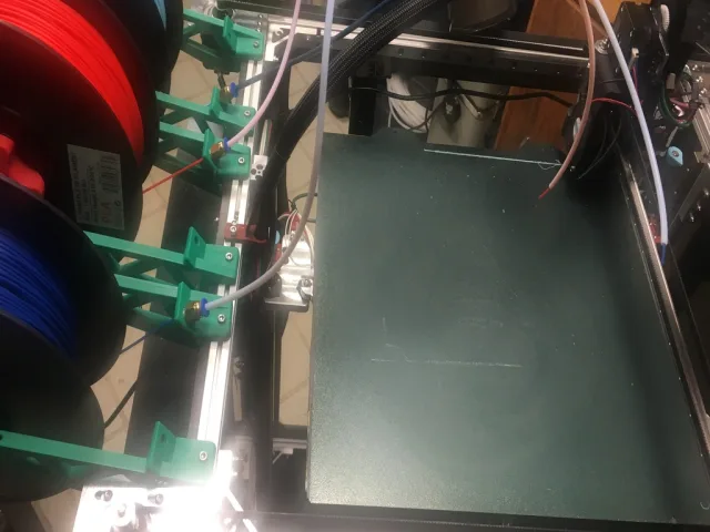 RailCore Spool Holder to Fit 3 Across – Modelo 3D gratuito STL