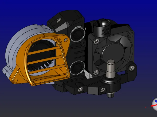 Fan shroud for prusa mini – Kostenloses 3D-Modell STL