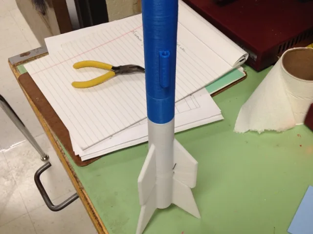 3D printable Two Stage Model Rocket – Kostenloses 3D-Modell STL