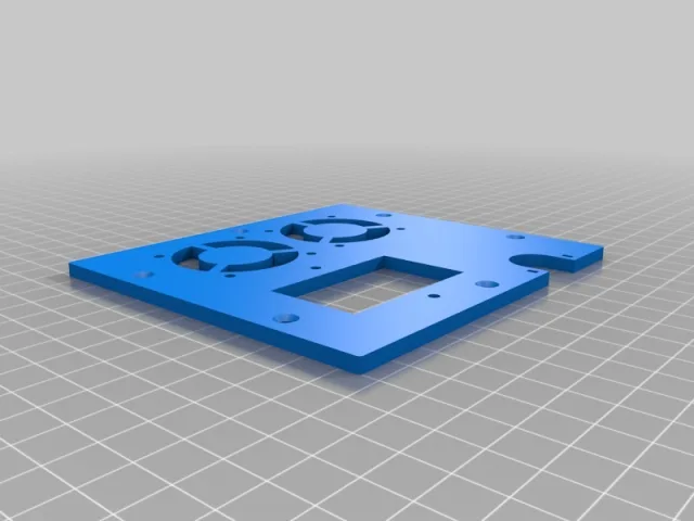  Wanhao Duplicator I3 Controller replacement backplate top row fan mod – Modelo 3D gratuito STL