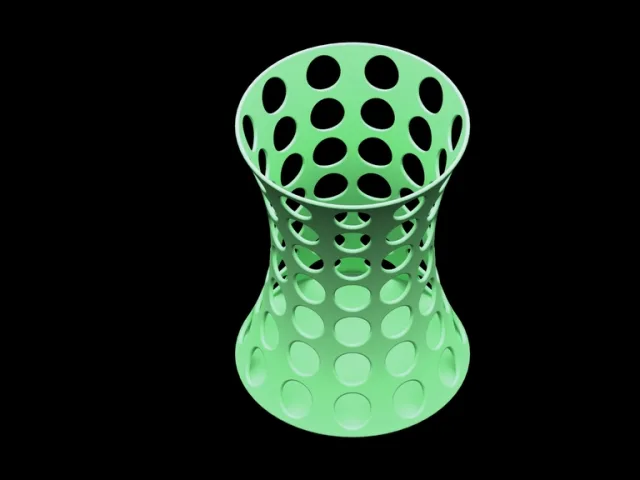 Curved Pen Cup – Modello 3D gratuito STL