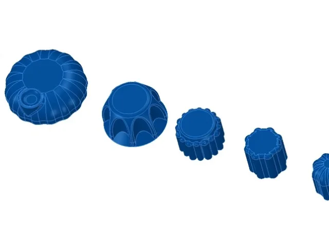 a bunch of Knobs for Rumba Case with Full Graphic Smart Controller – Gratis 3D-model STL
