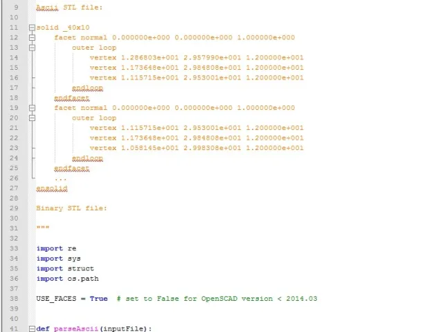 STL to OpenSCAD python converter – Kostenloses 3D-Modell STL