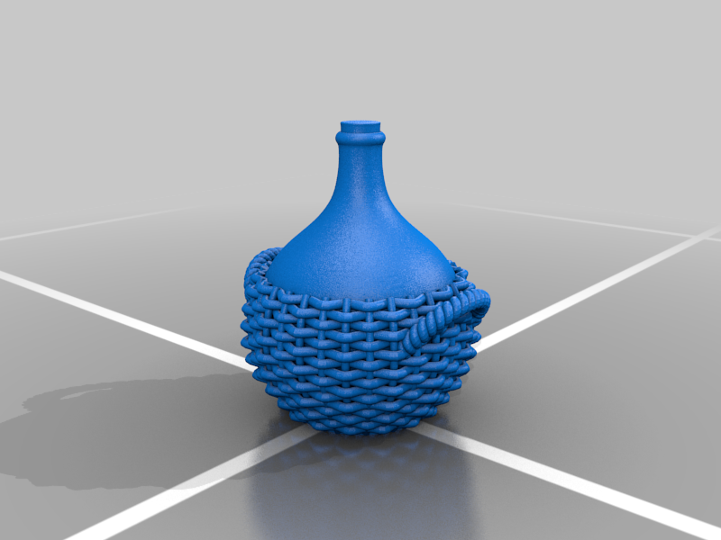 Pot with wicker trellis L – 3D printable model from Thingiverse