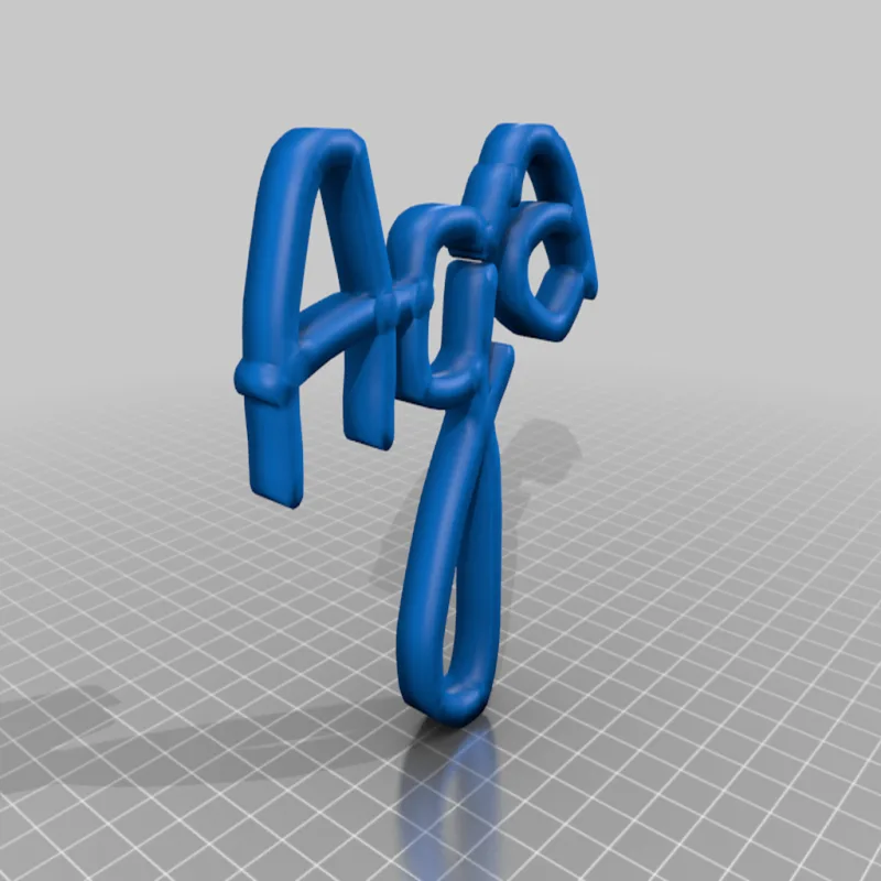 napis aga – Modelo 3D imprimible de Thingiverse