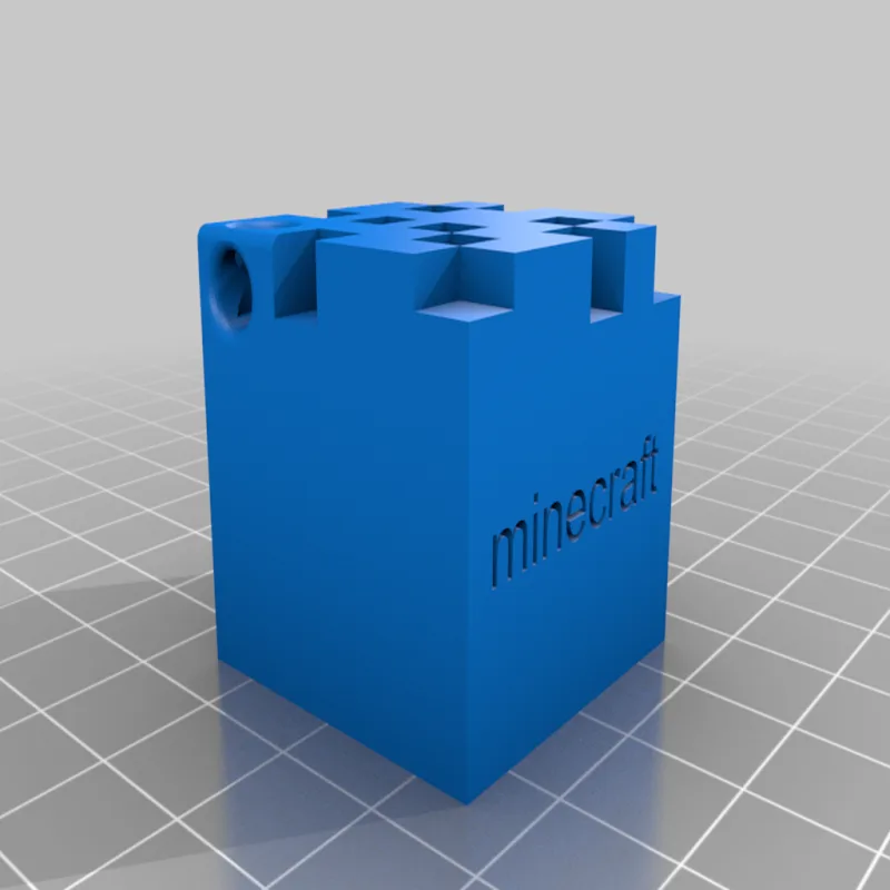 Minecraft Block Keychain – Modello 3D stampabile da Thingiverse