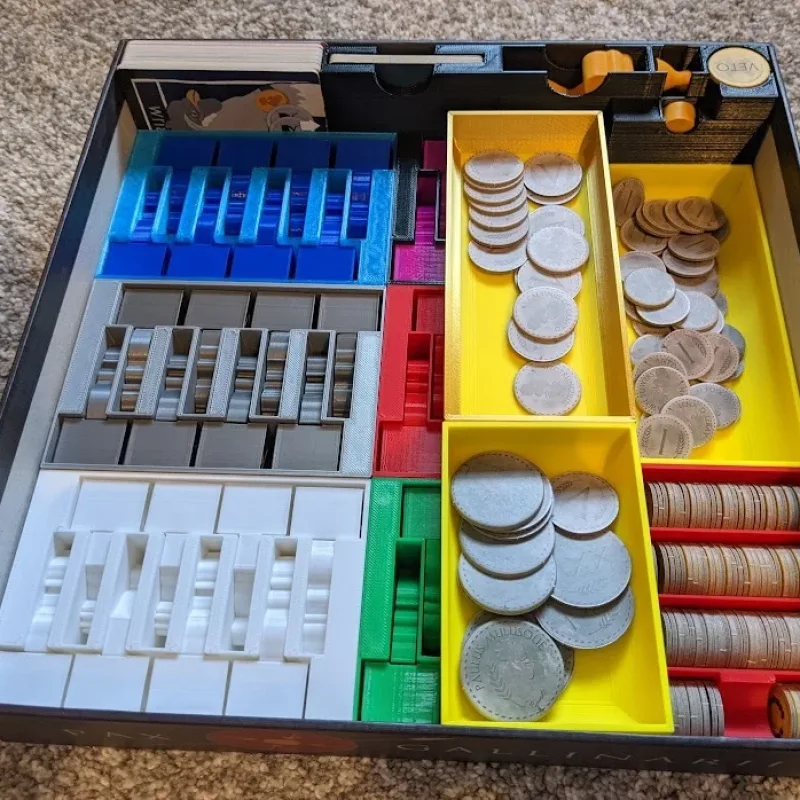 Chicken Caesar Board Game Insert – 3D-printbaar model van Thingiverse