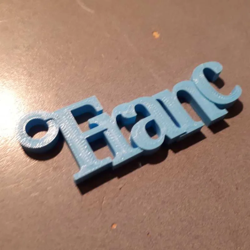 LLAVERO FRANC – 3D printable model from Thingiverse