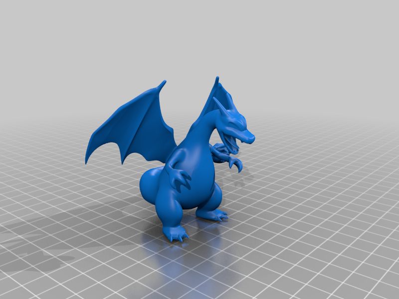 Charizard – 3D-printbaar model van Thingiverse