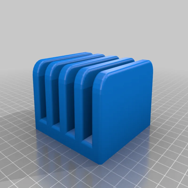 Double record holder/ stand  – Modelo 3D imprimible de Thingiverse