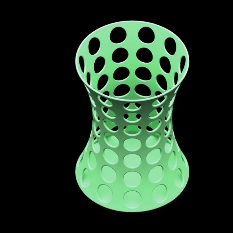 Curved Pen Cup – Modèle 3D imprimable de Thingiverse