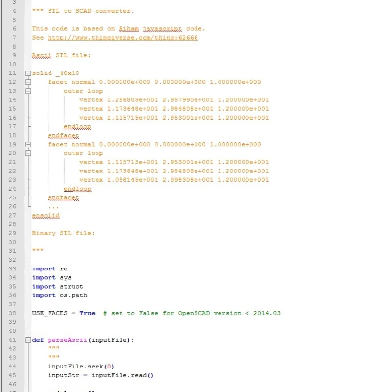 STL to OpenSCAD python converter – Modello 3D stampabile da Thingiverse