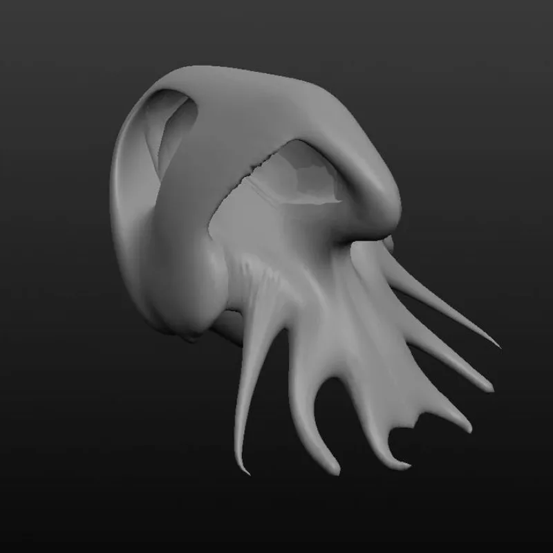 Alien Squid Skull – Modello 3D stampabile da Thingiverse