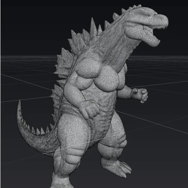 Godzilla – 3D-printbaar model van Creality Cloud