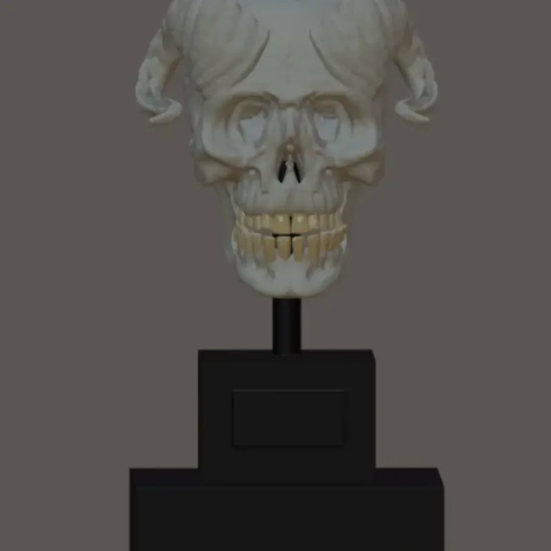 Characters &amp; Creatures STL Download - faun skull by malbel studio – Modèle 3D imprimable de Creality Cloud