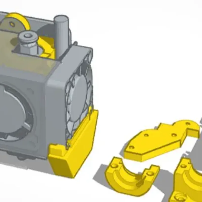Ender E3D V6 mount – 3D-printbaar model van Creality Cloud
