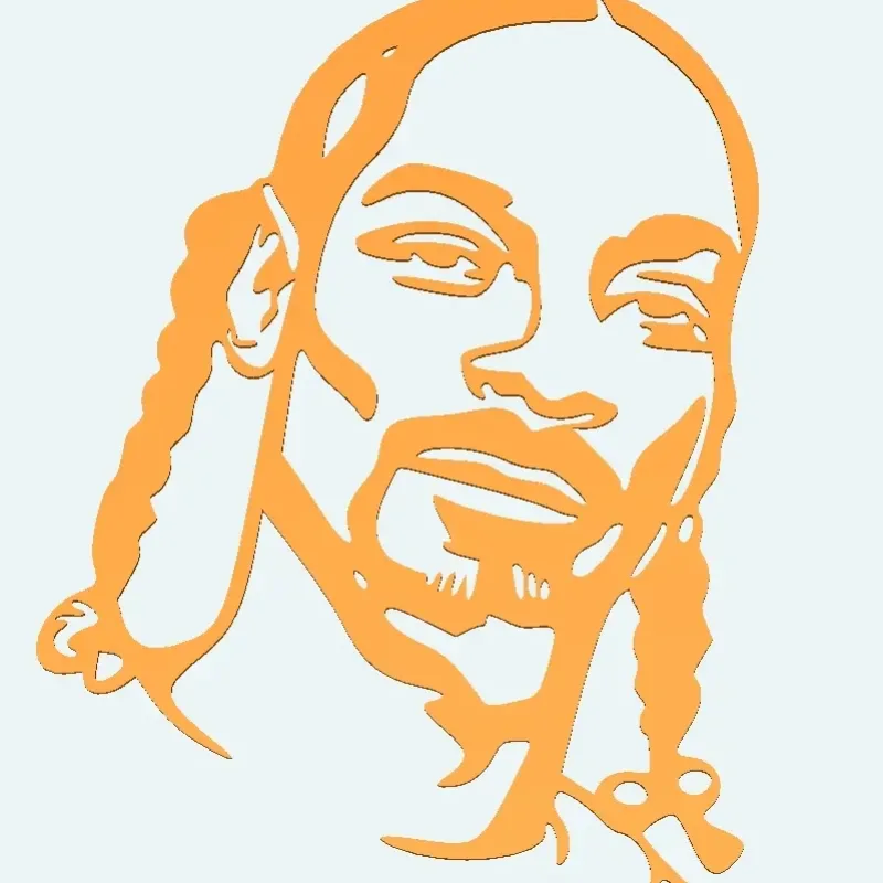 Home Decorations &amp; Ornaments STL Download - Snoop dogg wall art portrait by TheLeGeNd93 – 3D-Druckmodell von Creality Cloud