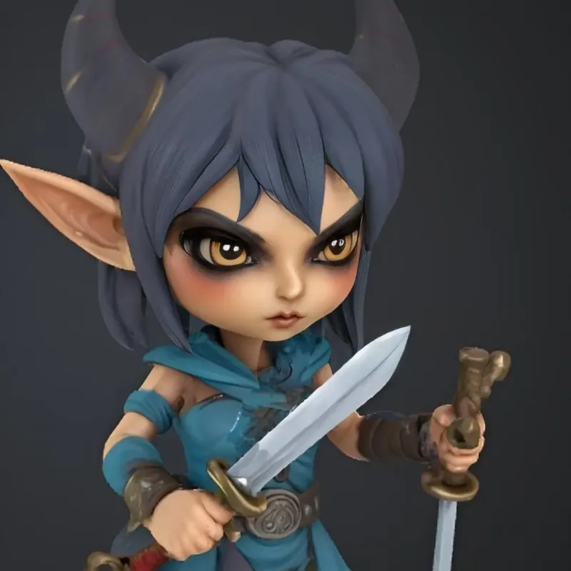 Dark Elf Demon – 3D-Druckmodell von Creality Cloud