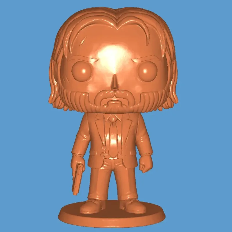 Free Characters &amp; Creatures STL Download - JONNY WICK by ABDULLAH ALAN – Modèle 3D imprimable de Creality Cloud